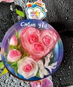 Mẫu bó hoa trái tim hồng phù hợp cho tiệc sinh nhật, 8/3, 20/10, 14/2