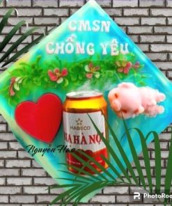 Mẫu bánh lon bia tặng phái mày râu giá