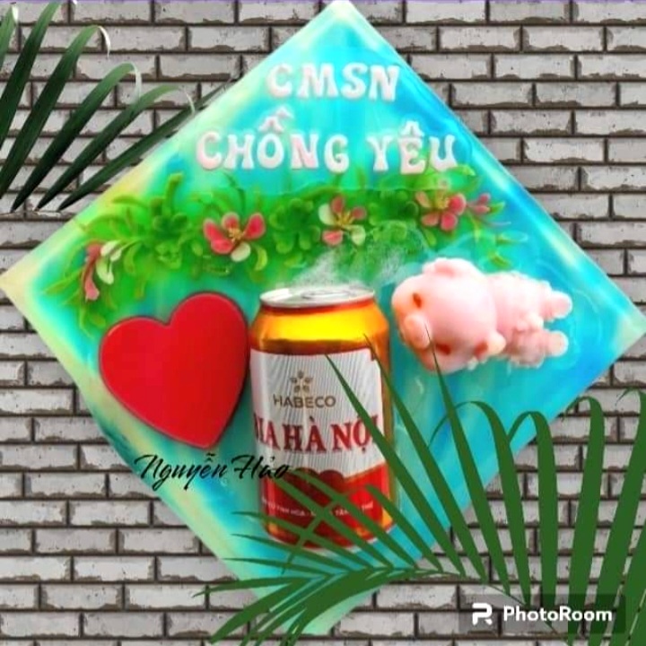 Mẫu bánh lon bia tặng phái mày râu giá